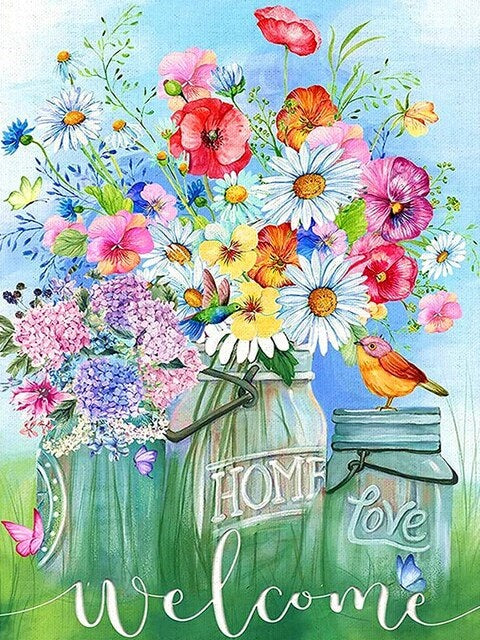 A lot of Flowers - Paint by Numbers Kit