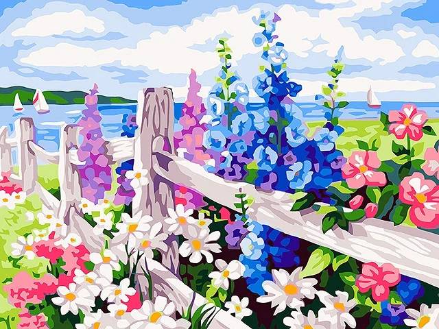 All Kinds of Field Flowers - Paint by Numbers Kit
