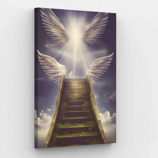 Angelic Stairway to Heaven - Paint by Numbers Kit