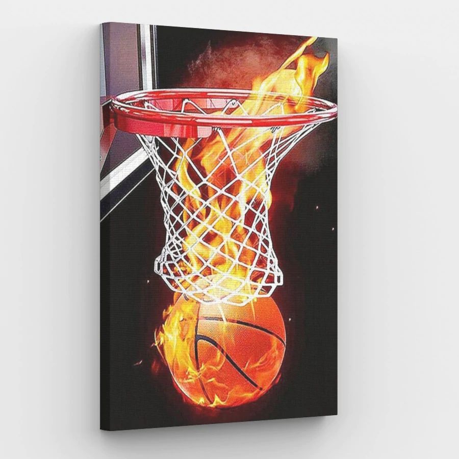 Basketball on Fire - Paint by Numbers Kit