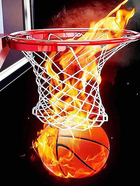 Basketball on Fire - Paint by Numbers Kit