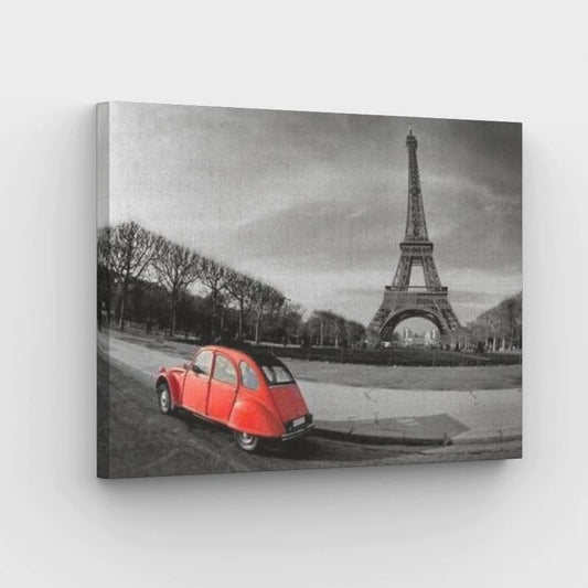 Beetle and the Eiffel Tower - Paint by Numbers Kit
