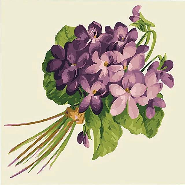Bouquet of Violets - Paint by Numbers Kit