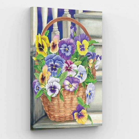 Bucket of Violets - Paint by Numbers Kit