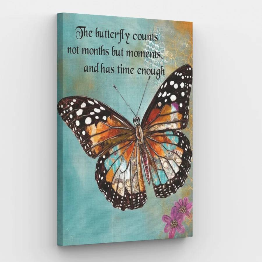 Butterfly Saying - Paint by Numbers Kit