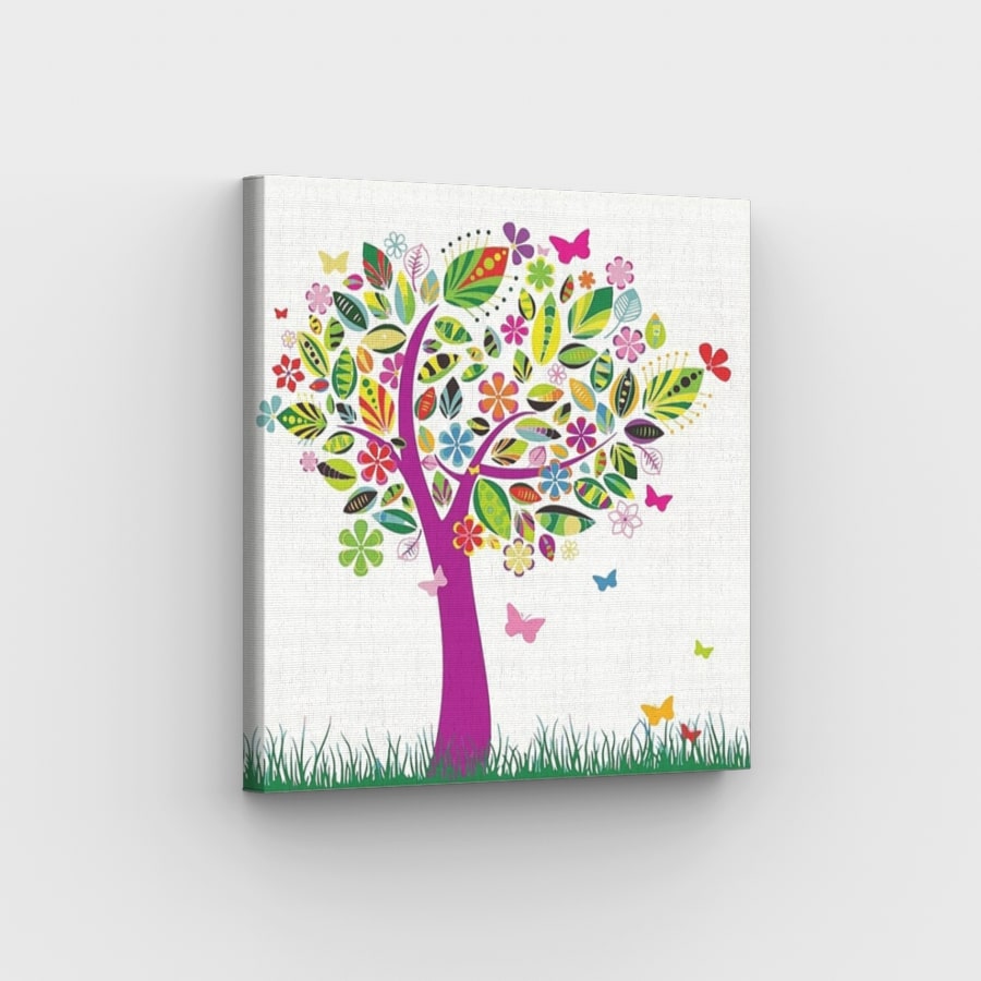 Butterfly Tree - Paint by Numbers Kit