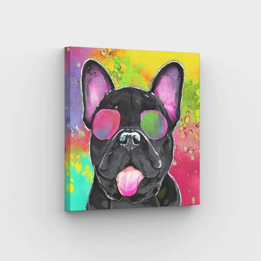Color Splash Bulldog - Paint by Numbers Kit