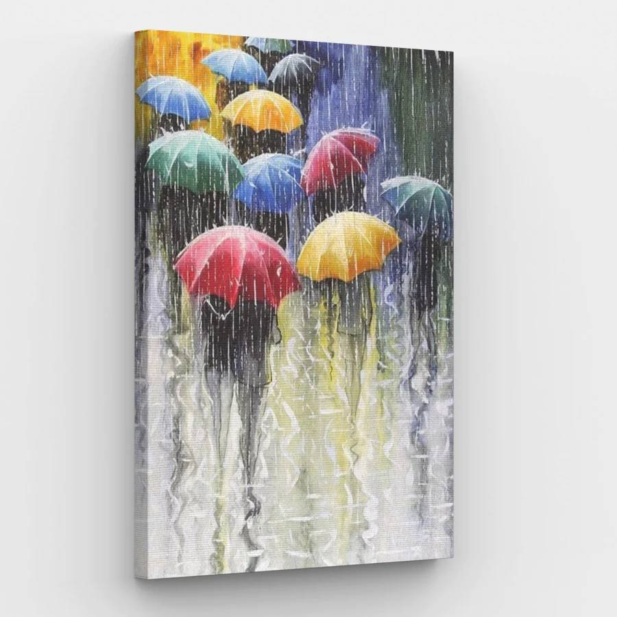 Color Umbrellas - Paint by Numbers Kit