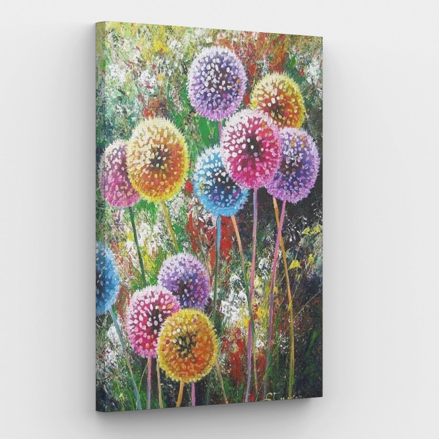 Colorful Dandelions - Paint by Numbers Kit