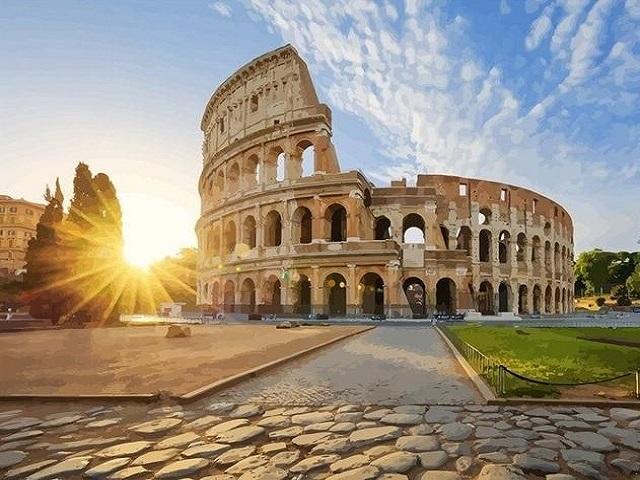 Colosseum in Rome - Paint by Numbers Kit