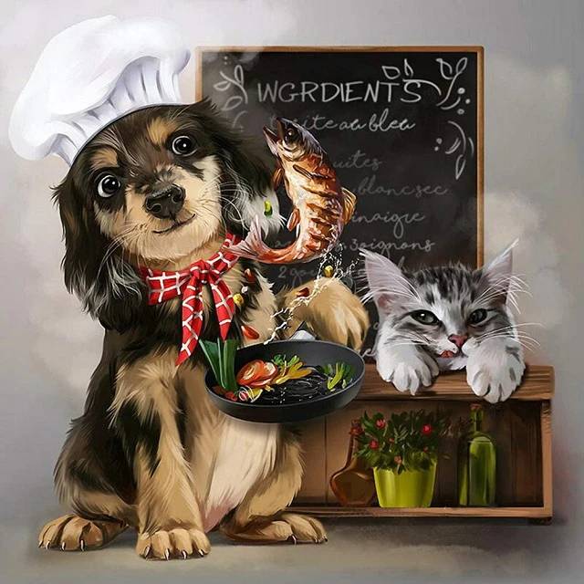 Dog Chef - Paint by Numbers Kit