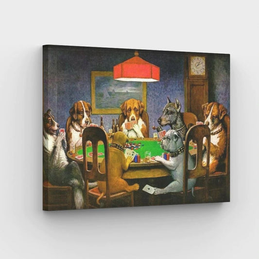 Dogs Playing Poker - Paint by Numbers Kit