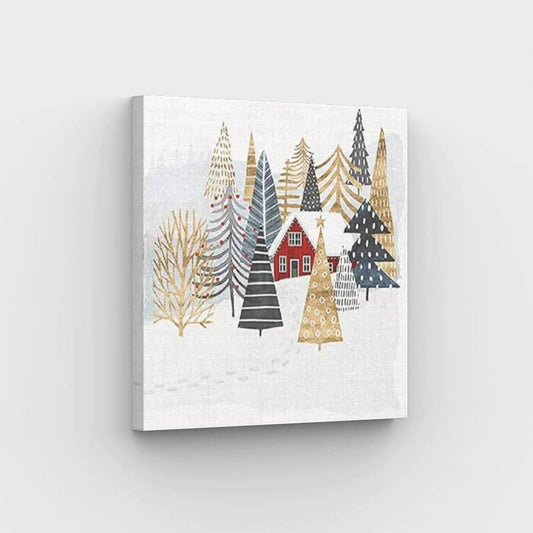 Easy Painting Winter Time - Paint by Numbers Kit