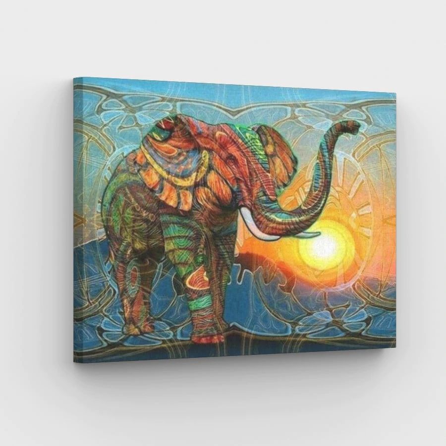 Ethnic Elephant - Paint by Numbers Kit
