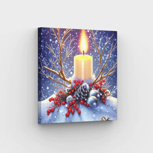 Festive Candle - Paint by Numbers Kit