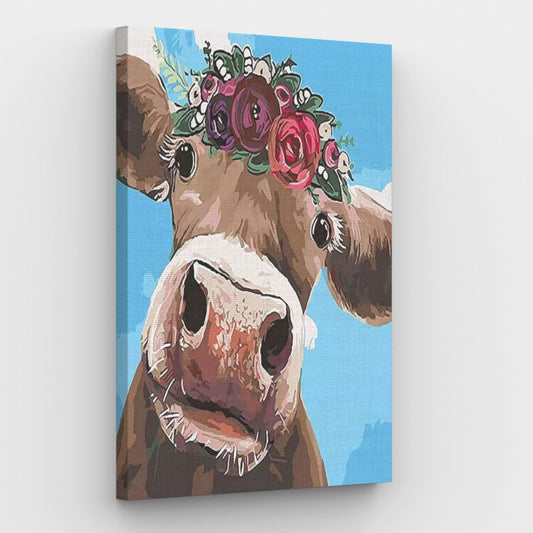 Flower Cow - Paint by Numbers Kit