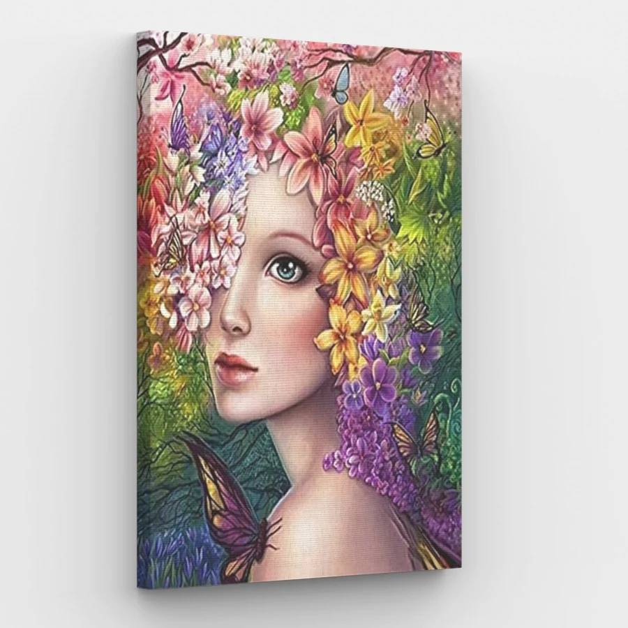 Flowery Fairy - Paint by Numbers Kit