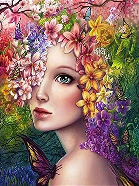 Flowery Fairy - Paint by Numbers Kit