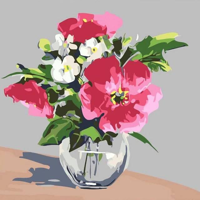 Full Jar of Flowers - Paint by Numbers Kit