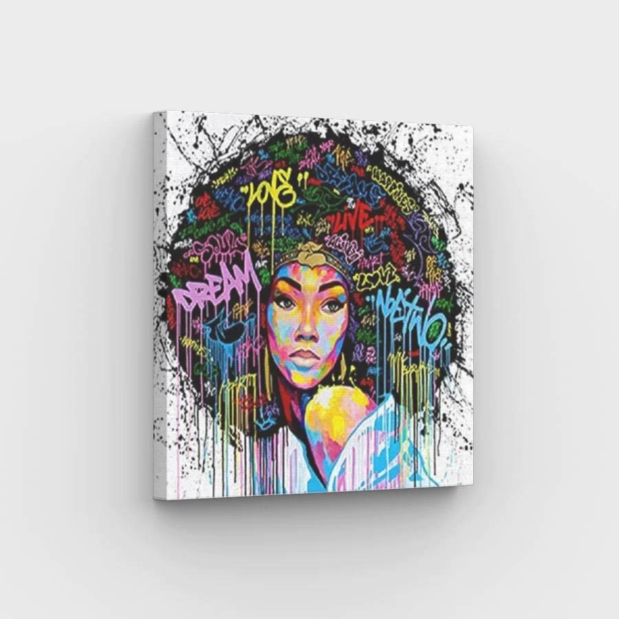 Graffiti Afro Style - Paint by Numbers Kit