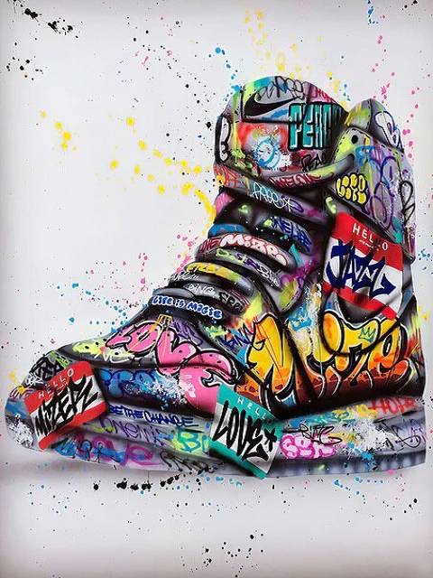 Graffiti Sneaker - Paint by Numbers Kit