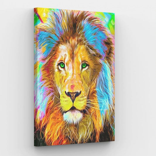 Green Eyed Lion - Paint by Numbers Kit
