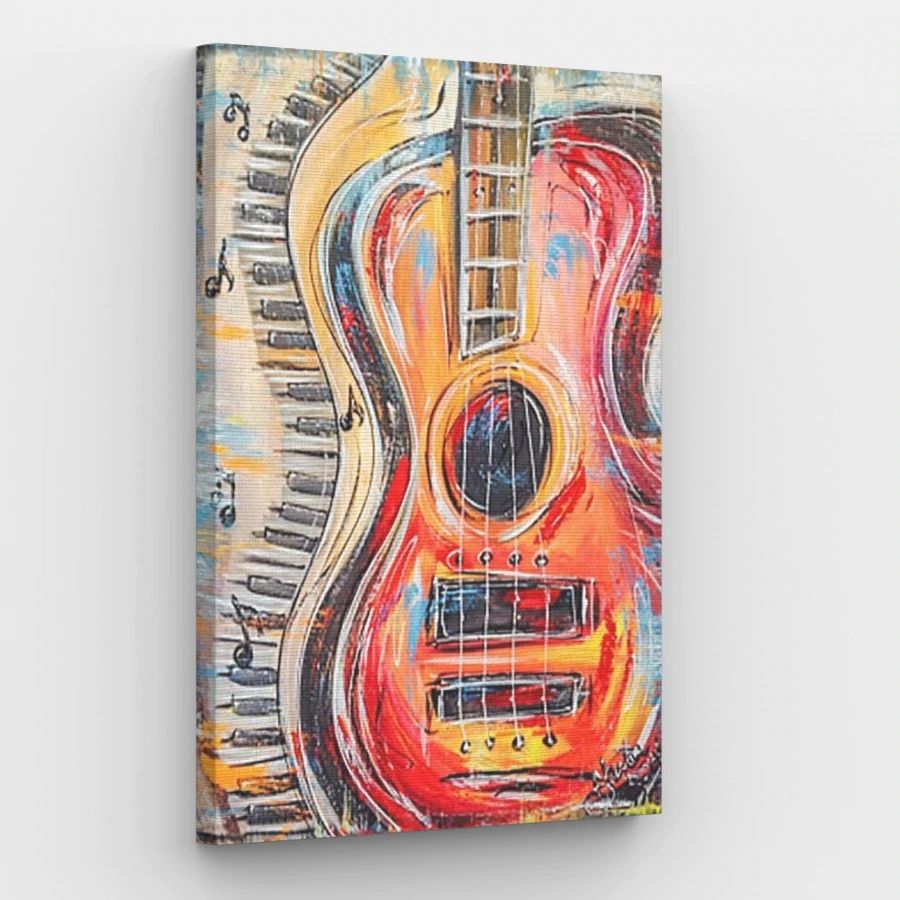 Guitar and Piano - Paint by Numbers Kit
