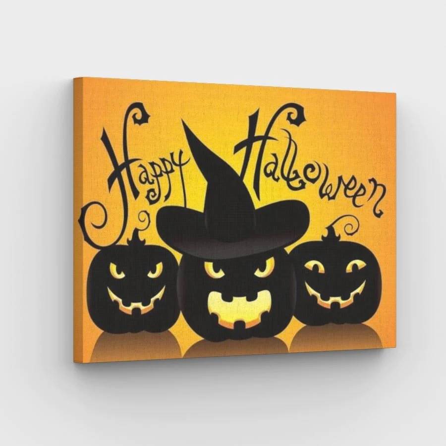 Halloween Jack O Lanterns - Paint by Numbers Kit