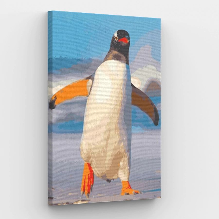 Happy Penguin - Paint by Numbers Kit