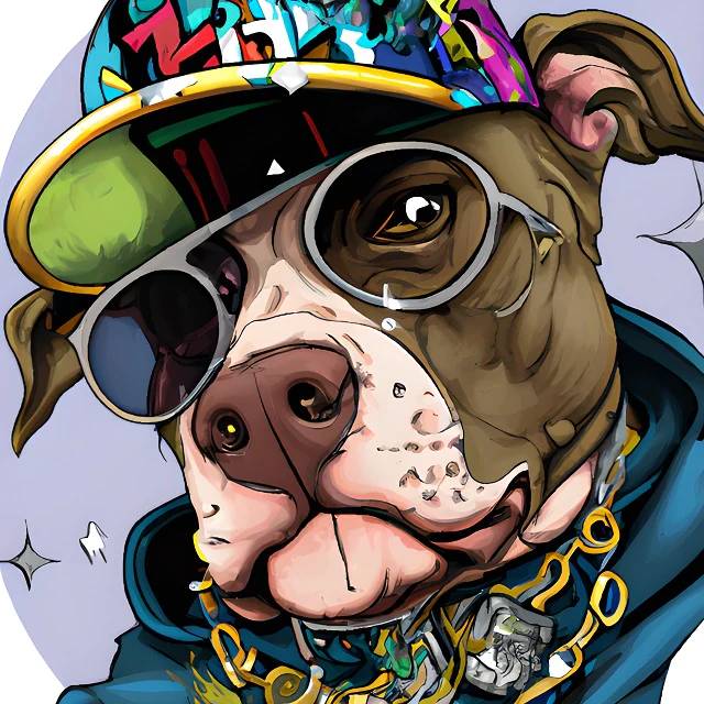 Hip Hop Pitbull - Paint by Numbers Kit