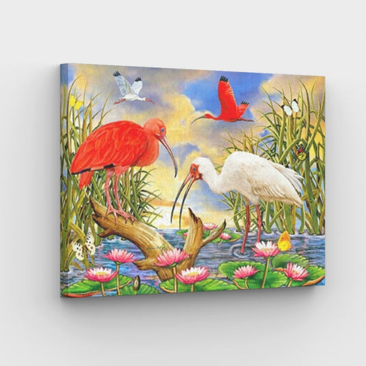 Ibis Birds - Paint by Numbers Kit