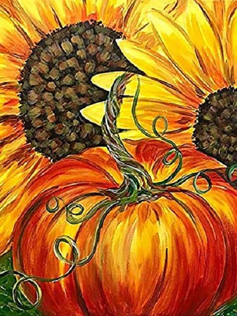 It is Pumpkin Time - Paint by Numbers Kit