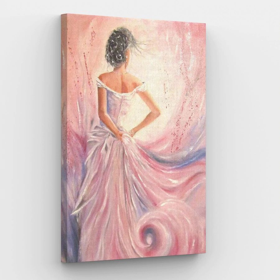 Lady in Pink Dress - Paint by Numbers Kit
