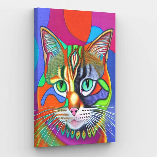 Mandala Cat - Paint by Numbers Kit