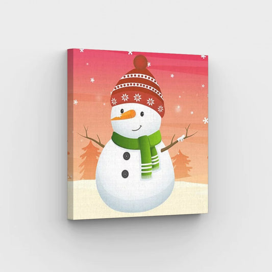 Merry Snowman - Paint by Numbers Kit