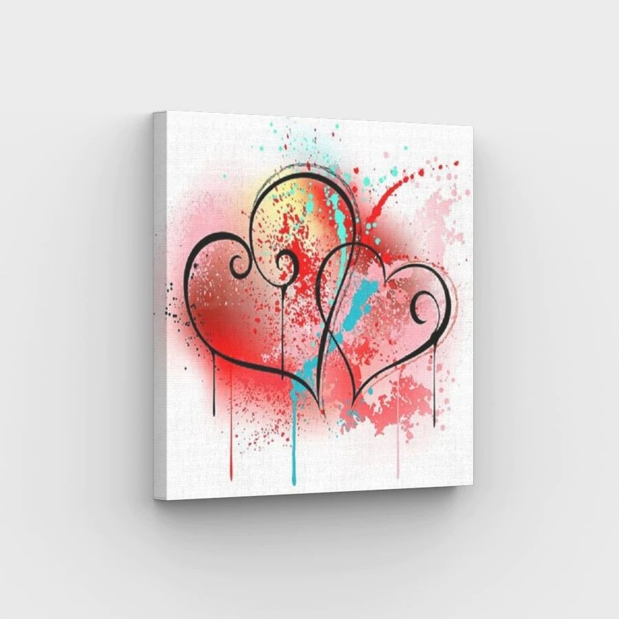Mini Hearts - Paint by Numbers Kit