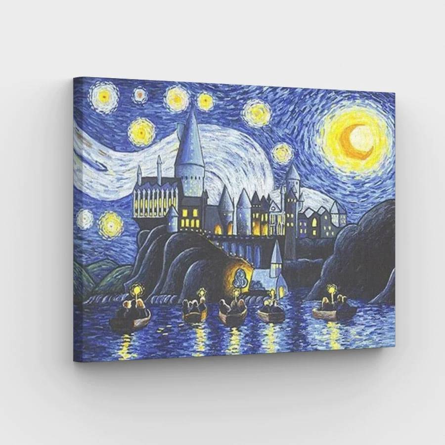 Miracle Castle Starry Night - Paint by Numbers Kit