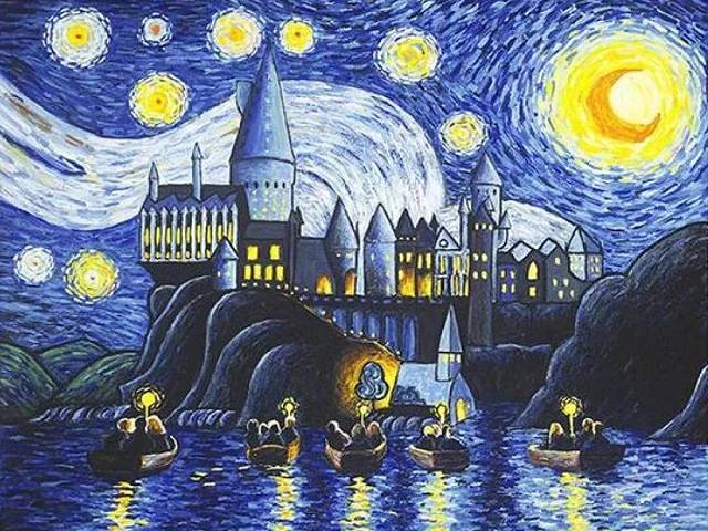 Miracle Castle Starry Night - Paint by Numbers Kit