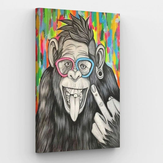 Monkey Punk - Paint by Numbers Kit