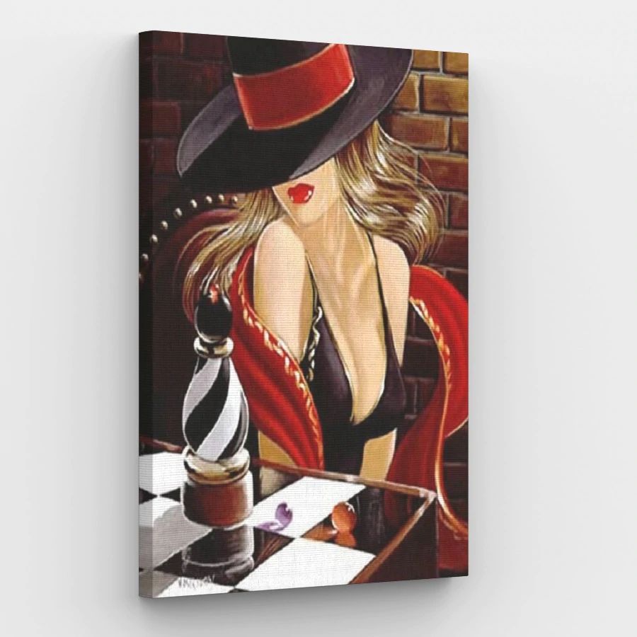 Mysterious Lady - Paint by Numbers Kit