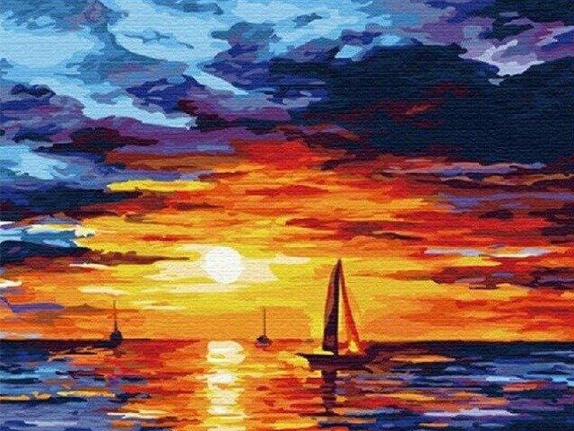 Ocean Sunset - Paint by Numbers Kit