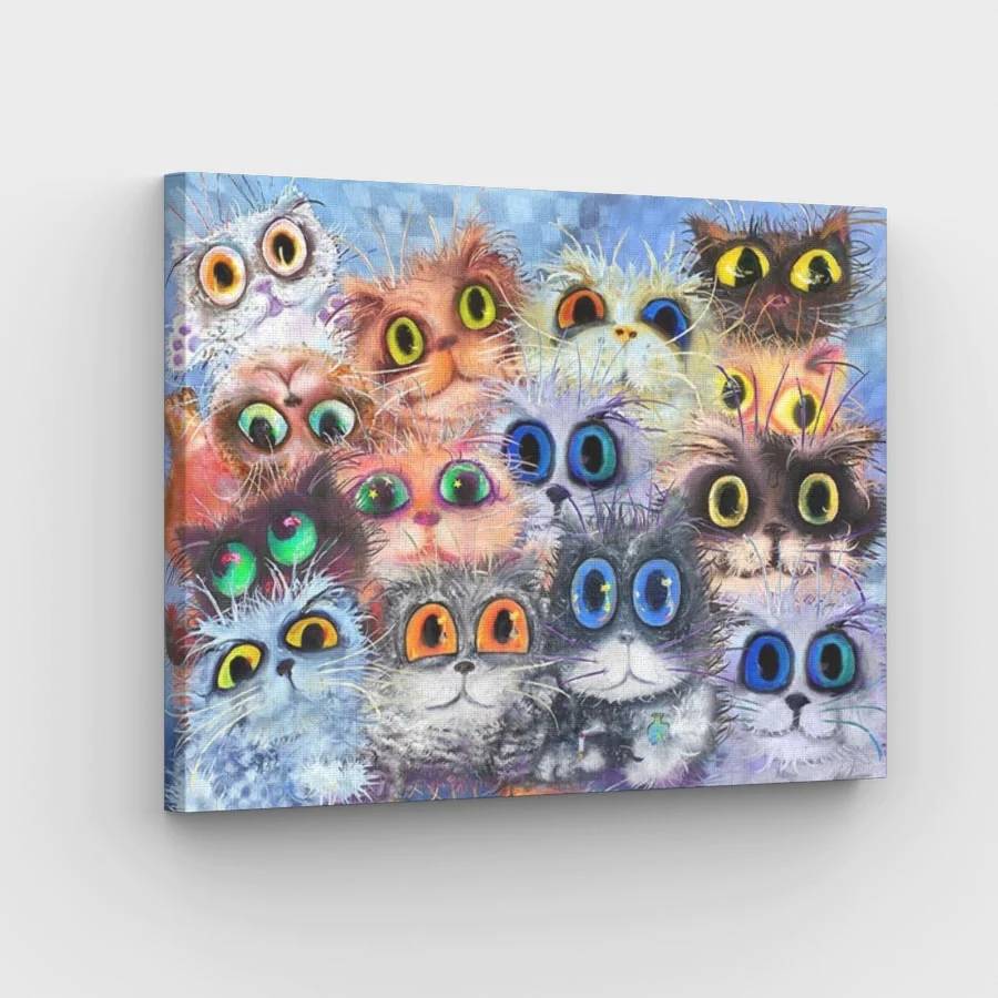 One Thousand Cats Eyes - Paint by Numbers Kit