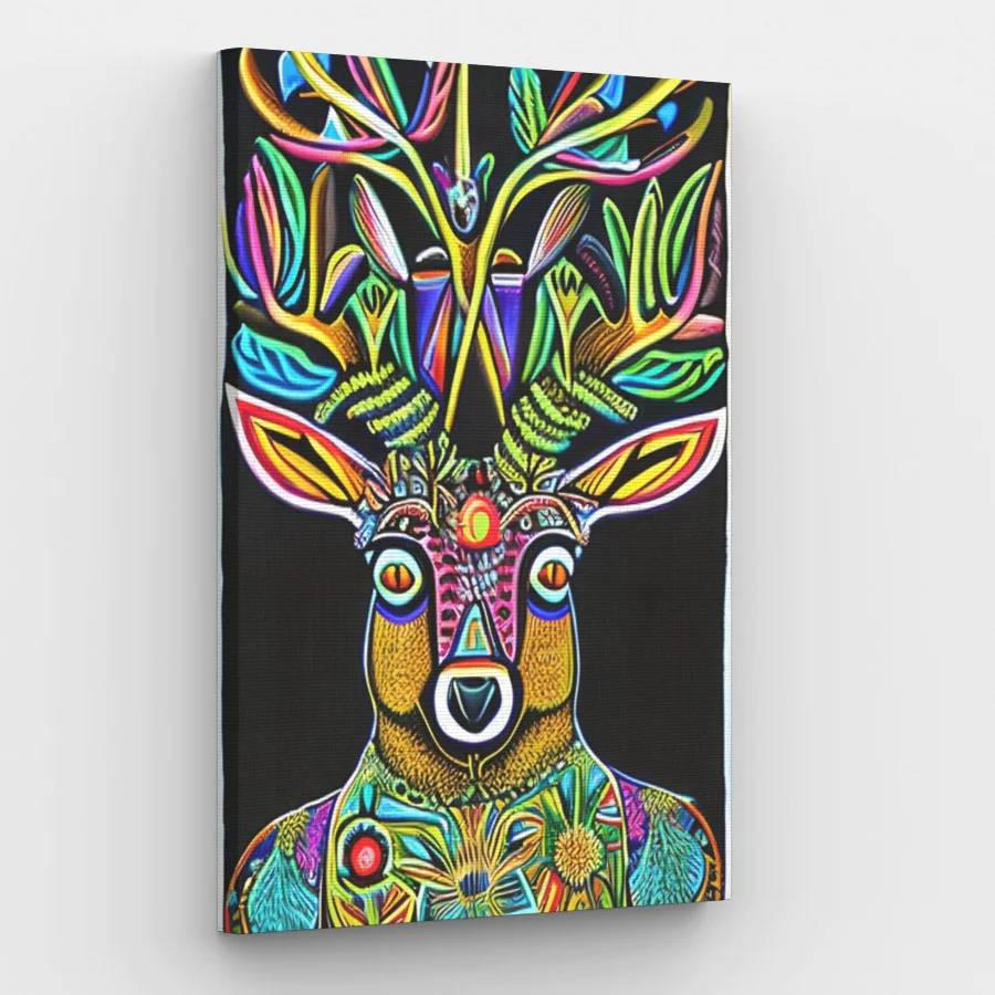 Ornamental Deer - Paint by Numbers Kit