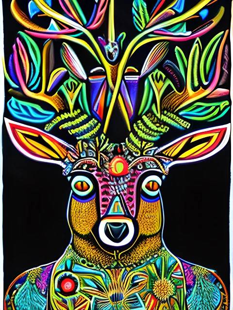 Ornamental Deer - Paint by Numbers Kit