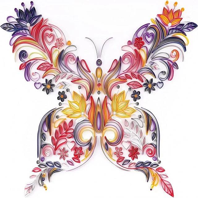 Ornamental Butterfly - Paint by Numbers Kit