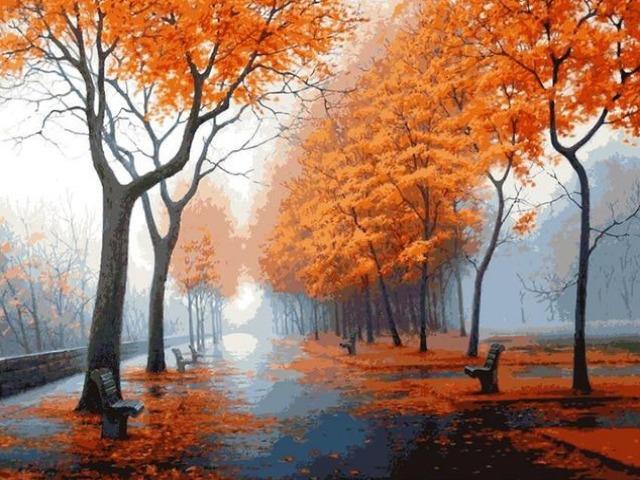 Autumn Trees Fantasy - Paint by Numbers Kit