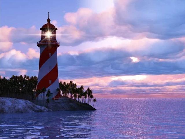 Sunset Lighthouse - Paint by Numbers Kit