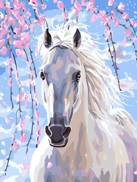 White Horse - Paint by Numbers Kit