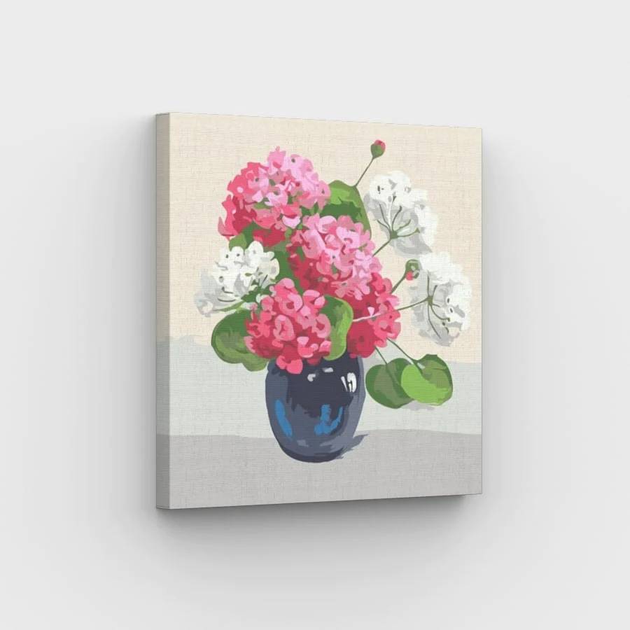 Pink and White Hydrangeas - Paint by Numbers Kit