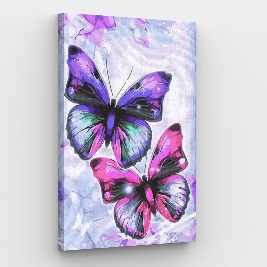Pink Butterflies - Paint by Numbers Kit